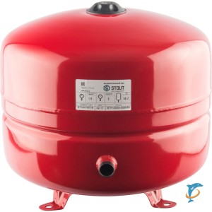 Stout Расширительный бак на отопление 35 л. (цвет красный)  (STH-0005-000035)