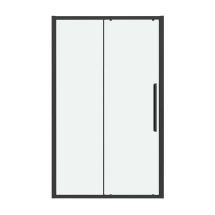 Душевая дверь в нишу GROSSMAN Cosmo 130х195 черный матовый, стекло прозрачное — 