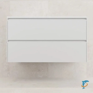 Тумба подвесная с раковиной Style Line Лима 80 см, белая матовая  (ЛС-00002354+СС-00002454)