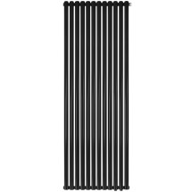 Стальной трубчатый радиатор STOUT TUBE ROUND нижнее правое подключение 12 секций R40 1-1750-12 RT RAL9005, STR401175012RTRAL9005 &mdash; 