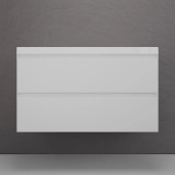 Тумба для комплекта подвесная Style Line Манхэттен 100 2 ящика PLUS, белый матовый — Тумба с раковиной Style Line Монако 70 ЛС-00000633