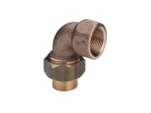 Угловое разъёмное соединение Viega d28 с коническим уплотнением под пайку,бронза модель 94096 — 