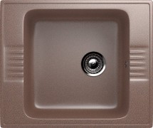 Односекционная мойка с отверстием под смеситель ULGRAN U-204 терракот — 