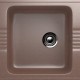 Односекционная мойка с отверстием под смеситель ULGRAN U-204 терракот  (U-204-307)
