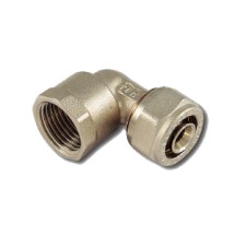 Угол В Tiemme 16х3/4 серии 1605 — Предназначены для соединения металлопластиковой трубы с резьбовыми фитингами и/или трубами