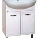 Тумба с раковиной Misty Уют 60 прямая белая  (Э-Уют01060-01Пр+Misty_0112)
