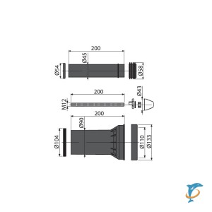Монтажный комплект для подвесного унитаза Alcaplast M900 купить с ...