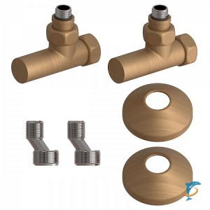 Комплект подключения Lemark LM03412RBR с круглыми вентилями, бронза (LM03412RBR)