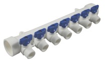 Коллектор Millennium 7 выходов (синяя ручка) — 