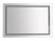 Зеркало Misty Неон-2 LED 120х80 двойная подсветка, клавишный выключатель