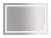 Зеркало Misty Неон-2 LED 120х80 двойная подсветка, клавишный выключатель