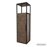 Пенал подвесной Grossman ЛОФТ-40 см веллингтон/металл &mdash; 