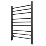 Полотенцесушитель электрический Point Веста PN70758GR П9 500x800, диммер слева, графит премиум &mdash; 