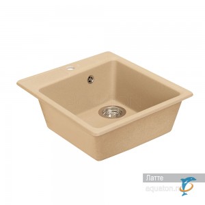 Мойка для кухни из литого мрамора Aquaton Парма квадратная латте 1A713032PM260  (1A713032PM260)
