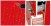 Тумба для комплекта Misty Гранд Lux 80 с 2-мя ящиками красная Croco