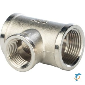 Тройник переходной STOUT  1" - 1/2 - 1" ВВ никелированный  (SFT-0022-001121)