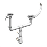 Сифон двойной ЮНИКОРН AlcaPlast B710VP — 