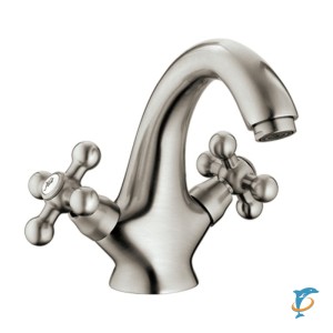 Смеситель для раковины HAIBA HB1019-5 латунь, сатин  (HB1019-5)