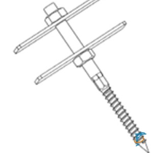 Верхнее крепление для радиатора L180mm (Lille 500/095, 623/095, 813/095) к  Подставке под радиатор 9213, 11485  (14331)