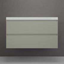 Тумба с раковиной подвесная Style Line Манхэттен 100 2 ящика PLUS, олива — Тумба с раковиной Style Line Монако 60 ЛС-00000622