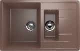 Двухсекционная реверсивная мойка ULGRAN U-205 терракот — 