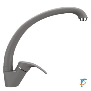 Смеситель для кухонной мойки Ulgran Quartz UQ-007 асфальт  (UQ-007-09)