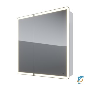 Шкаф зеркальный Dreja POINT 80 LED-подсветка, белый  (99.9034)