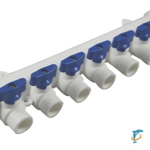 Коллектор Millennium 8 выходов (синяя ручка)  (3M62-mnb-400820)