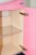 Мебель для ванной Misty Джулия - 75 с зеркалом с полочкой прямая розовая