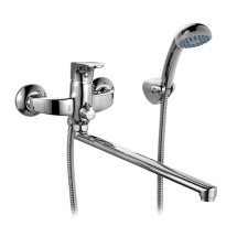 Смеситель для ванны с длинным изливом Solomon SOLSBLCM10 — Смеситель для ванны с длинным изливом  с керамическим дивертором, Solomon, Milardo, SOLSBLCM10