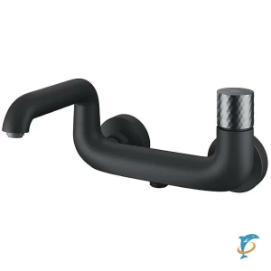 Смеситель для ванны и душа Iddis Twist TWIBLBTi02WA, черный матовый  (Edifice EDISB00i05)