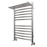 Полотенцесушитель водяной Point PN05148SP П11 400x800 с полкой, хром — 