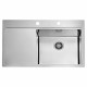 Мойка кухонная Alveus Pure 50R KMB 860х525х195 правая, нержавеющая сталь, с сифоном  (1103653)