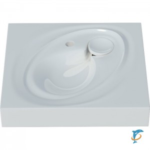 Раковина Stella Polar Пальмира 60x55 для установки над стиральной машиной, цвет белый  (SP-00000798)