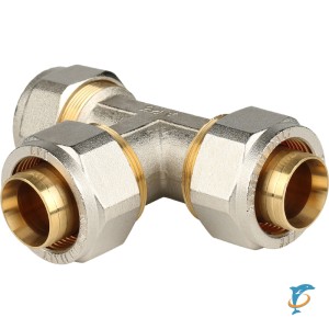 Stout Тройник равнопроходный 32x32x32 для металлопластиковых труб винтовой  (SFS-0009-000032)