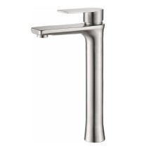 Смеситель для кухни HAIBA HB11807 высокий, нержавеющая сталь — 