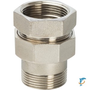 Stout Разъемное соединение "американка" ВН никелированное, уплотнение под гайкой o-ring кольцо 1"1/2 (SFT-0041-000112)