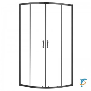Душевое ограждение AZARIO MILTON 1000х1000х2000 без поддона AZ-ND2142 1000 Black (AZ-ND2142 1000 Black)