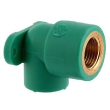 Полипропиленовый угольник настенный Baenninger с внутренней резьбой 25 мм х Rp 3/4'' PP-R G8472g — Одиночная установочная водорозетка Baenninger из полипропилена PP-R модель G8472g, внутренняя резьба.