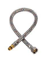 STOUT Гибкая подводка для воды M 10 (18мм) х ВР 1/2, длина 1000 мм — 