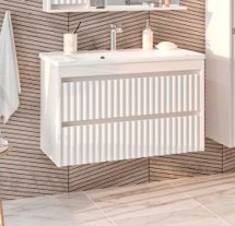 Тумба с раковиной Brevita Balaton 90 подвесная с 2 ящиками — 