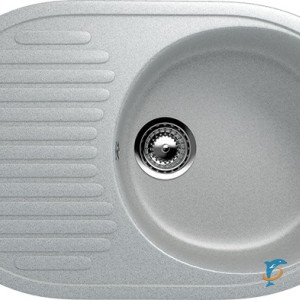 Односекционная реверсивная мойка ULGRAN U-107 серый  (U-107-310)