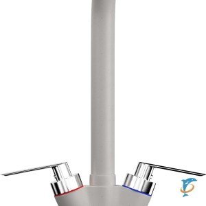 Смеситель для кухонной мойки Ulgran U-011 белый  (U-011-331)