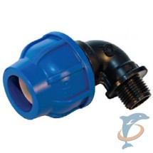 Отвод ПНД Millennium переходной 40х1&quot; нар.рез. — Отвод ПНД Millennium переходной 40х1" нар.рез.