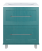 Тумба для комплекта Misty Марта-70 напольная, 2 ящика, бирюза, ПВХ