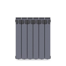 Биметаллический радиатор Rifar Monolit 500 6 секций RAL 7012 (Титан) — 