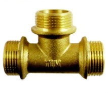 Тройник TIM 1 1/2 ш/ш/ш (латунь) —  Тройник латунь ш/ш/ш