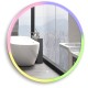 Зеркало AZARIO Perla neo - RGB D770 сенсорный выключатель, мультицвет (LED-00002610)  (LED-00002610)