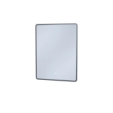 Зеркало Iddis Cloud CLX6000i98, 60 см, LED-подсветка, сенсорный выключатель, черная окантовка &mdash; Смеситель для душа, YA33177C, Vane, комплектный