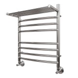 Полотенцесушитель водяной Point PN05156SP П7 500x600 с полкой, хром — 